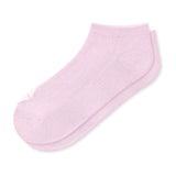 A pair of light pink low-cut ankle socks shown on a plain white background.