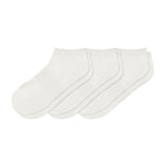 Women's Ankle Socks 3-Pack in Cloud laying flat on a white background.