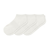 Women's Ankle Socks 3-Pack in Cloud laying flat on a white background.