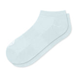 Women's Ankle Socks in Ice  laying flat on a white background.