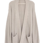 Kyte Baby's Chunky Knit Women's Oversized Cardigan in Almond