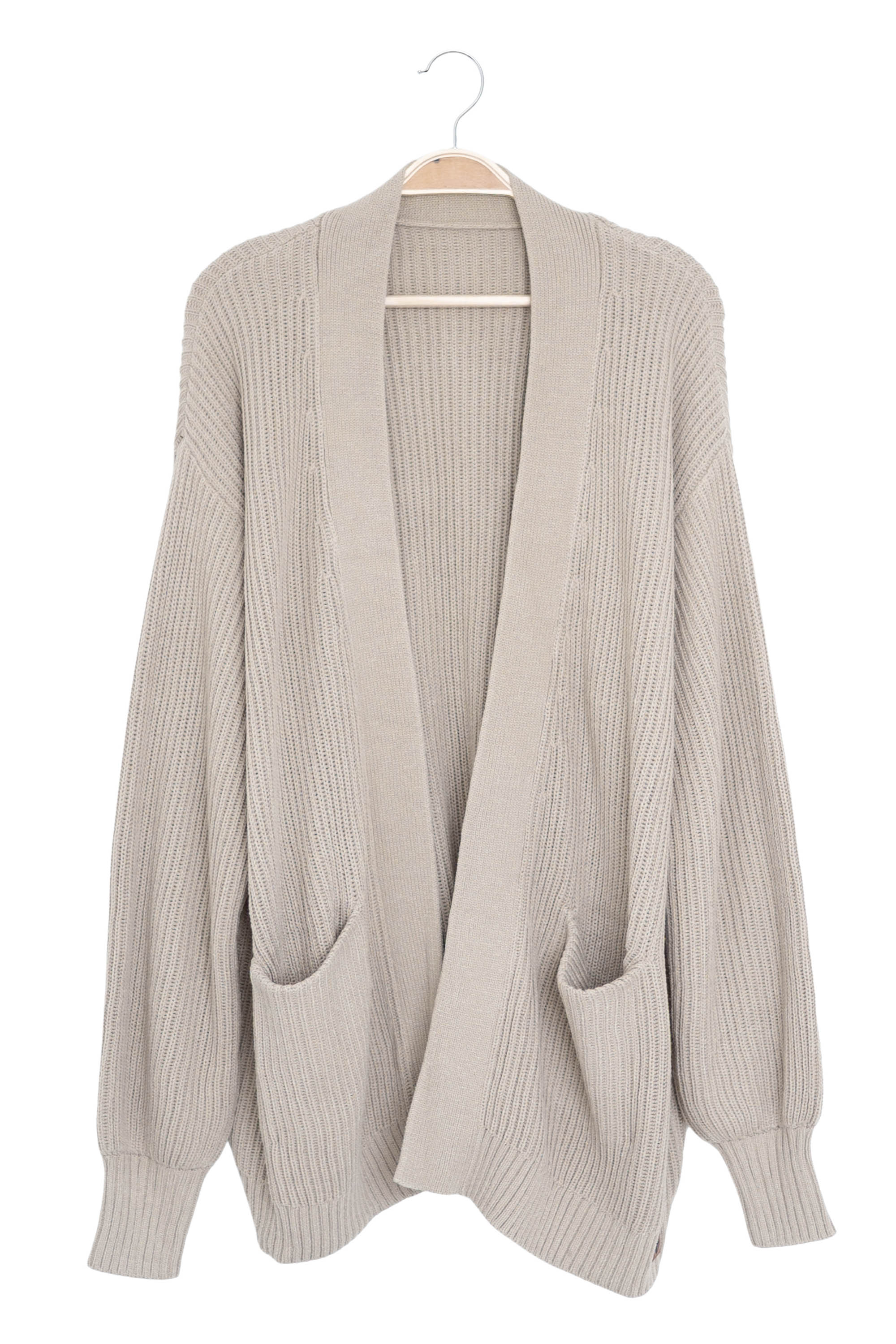 Kyte Baby's Chunky Knit Women's Oversized Cardigan in Almond