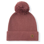 Chunky Knit Adult Pom in Ember on a white background