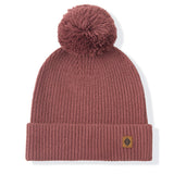 Chunky Knit Adult Pom in Ember on a white background
