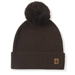 Chunky Knit Adult Pom in Espresso on a white badckground