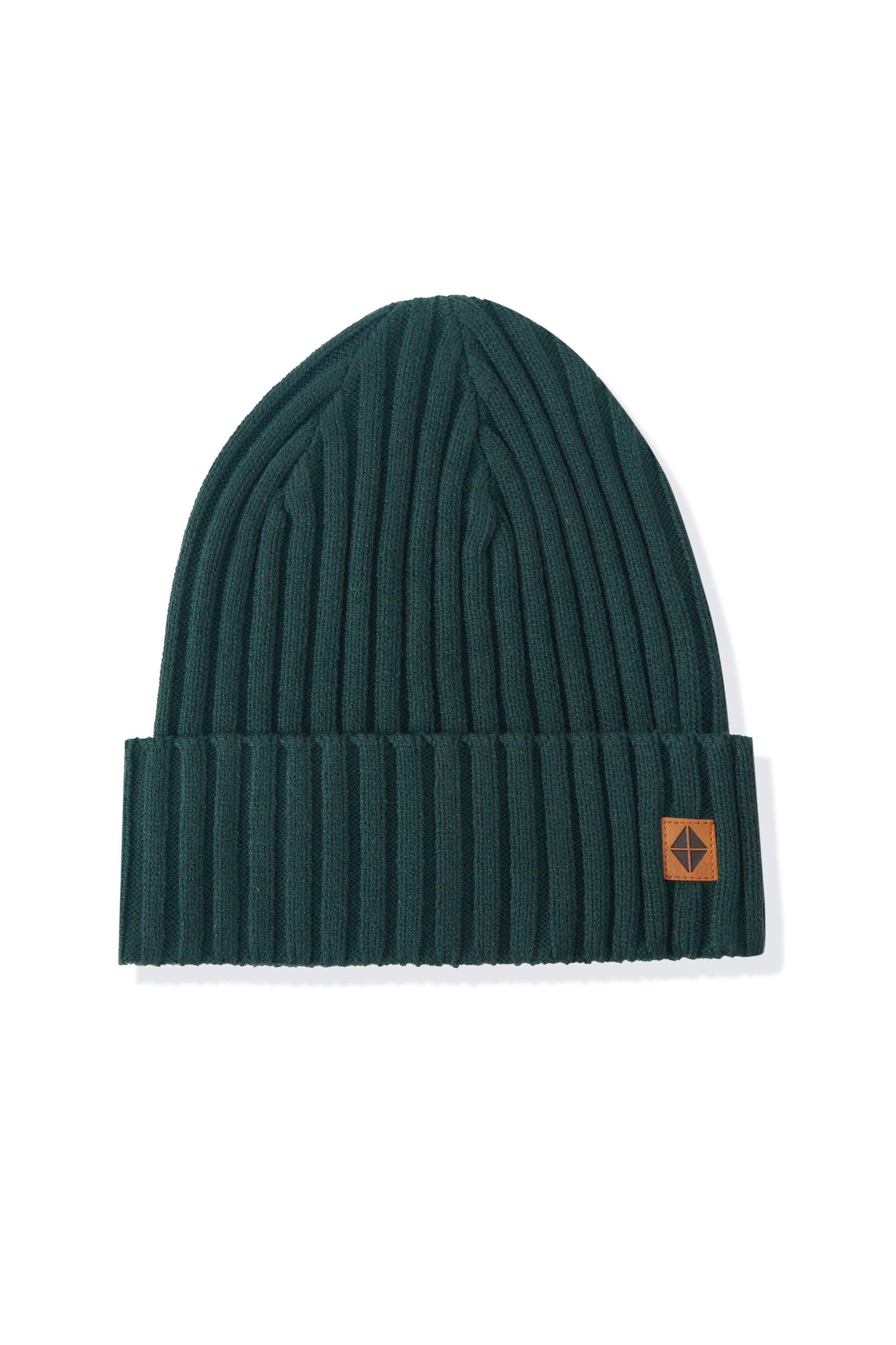 Chunky Knit Adult Ribbed Beanie in Cypress