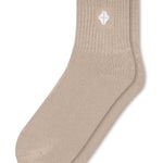Adult Crew Socks in Bisque on a white background