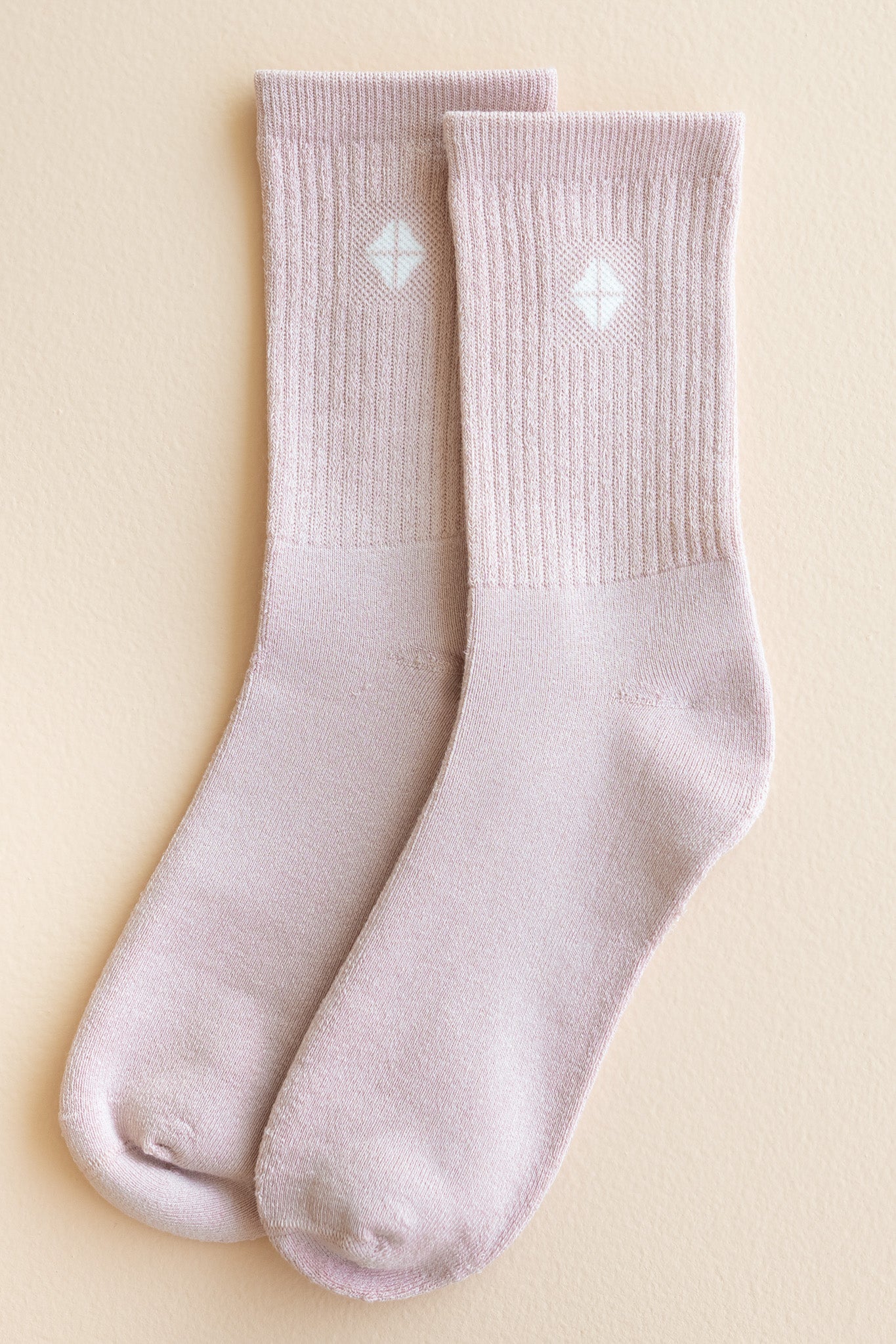 Flat lay of Crew Socks in Blush