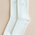 Flat lay of Crew Sock in Cloud