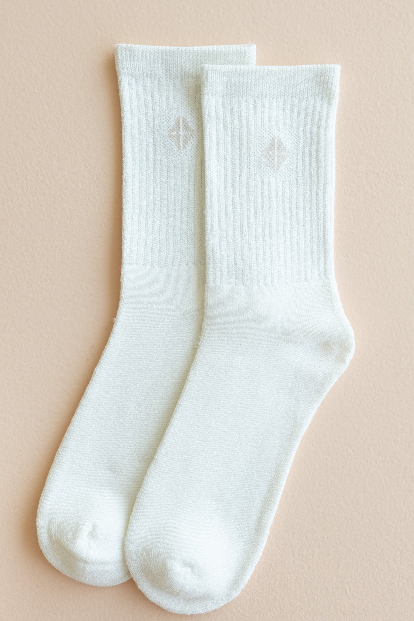 Flat lay of Crew Sock in Cloud