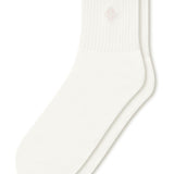 Adult Crew Socks in Cloud laying flat on a white background.