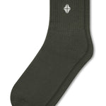 Adult Crew Socks in Fir on a white background