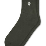Adult Crew Socks in Fir on a white background
