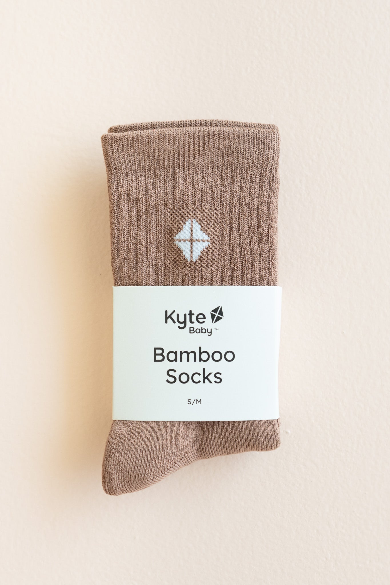 Crew Socks in Latte in packaging