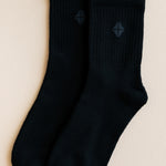 Flat lay of Crew Socks in Midnight