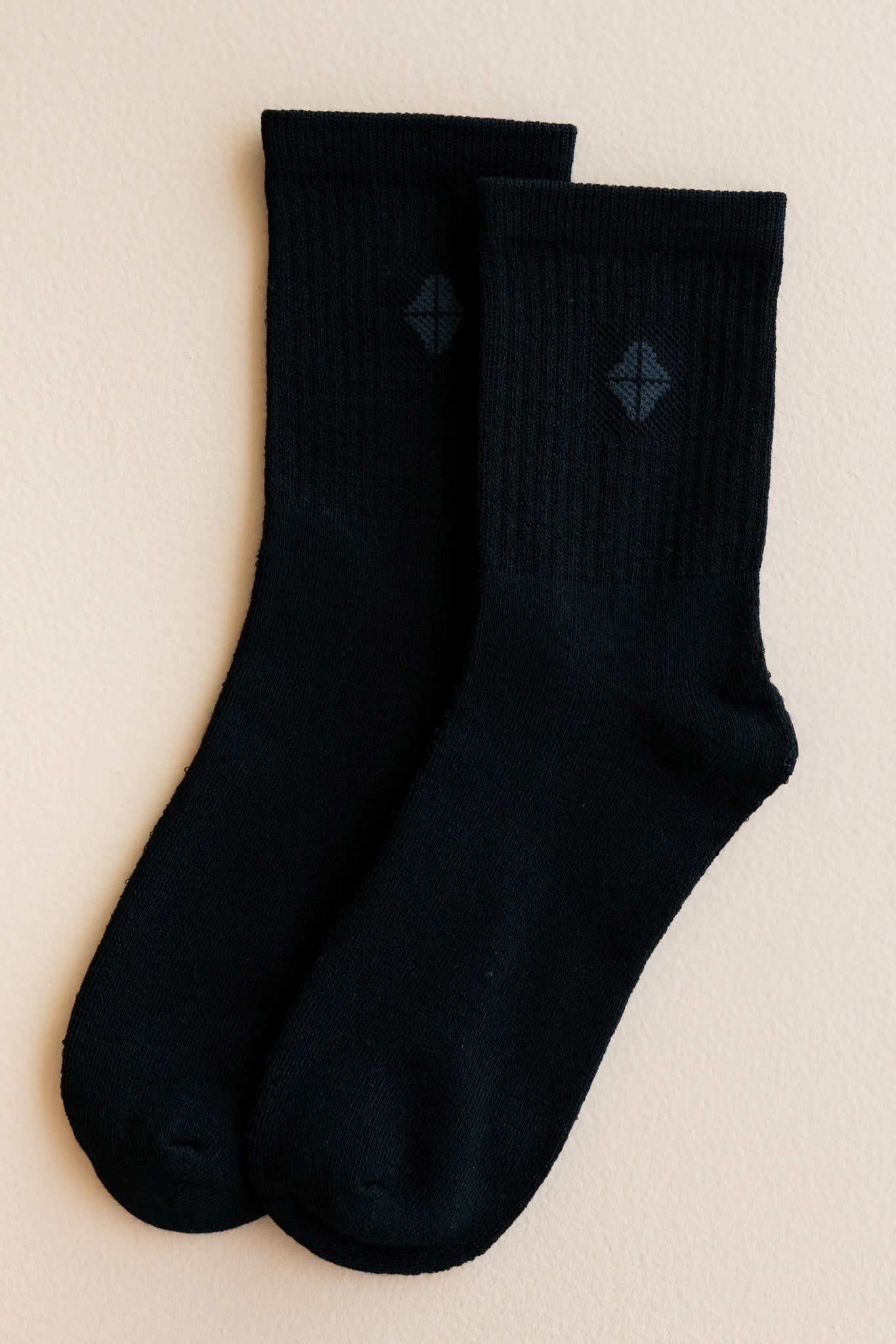 Flat lay of Crew Socks in Midnight