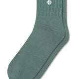 Adult Crew Socks in Pine