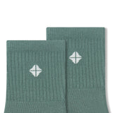 Adult Crew Socks in Pine