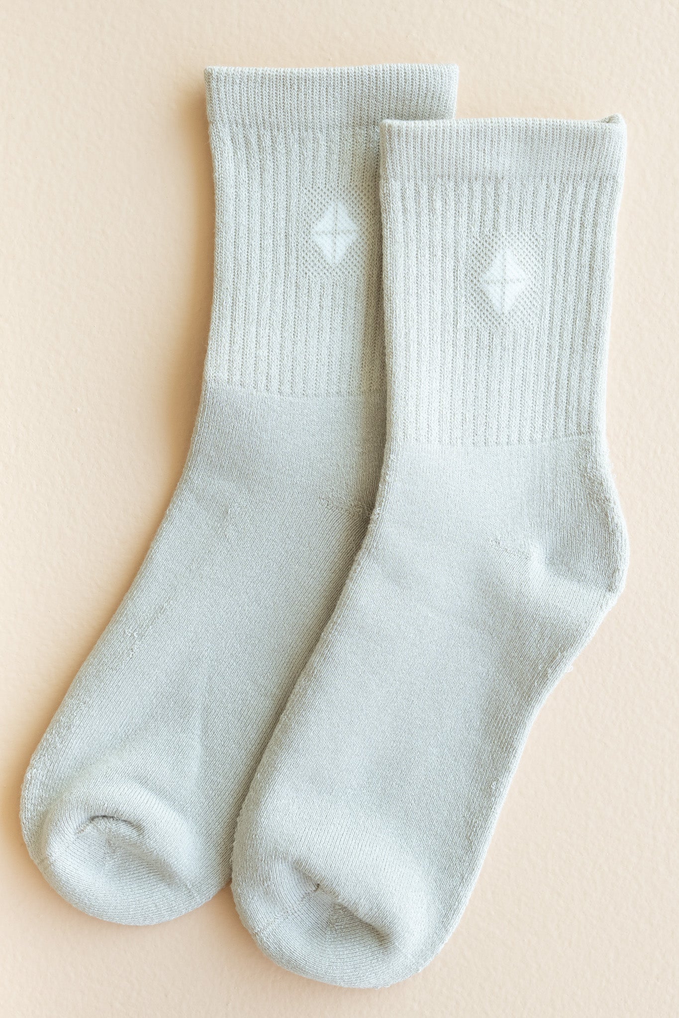 Flat lay of Crew Socks in Oat