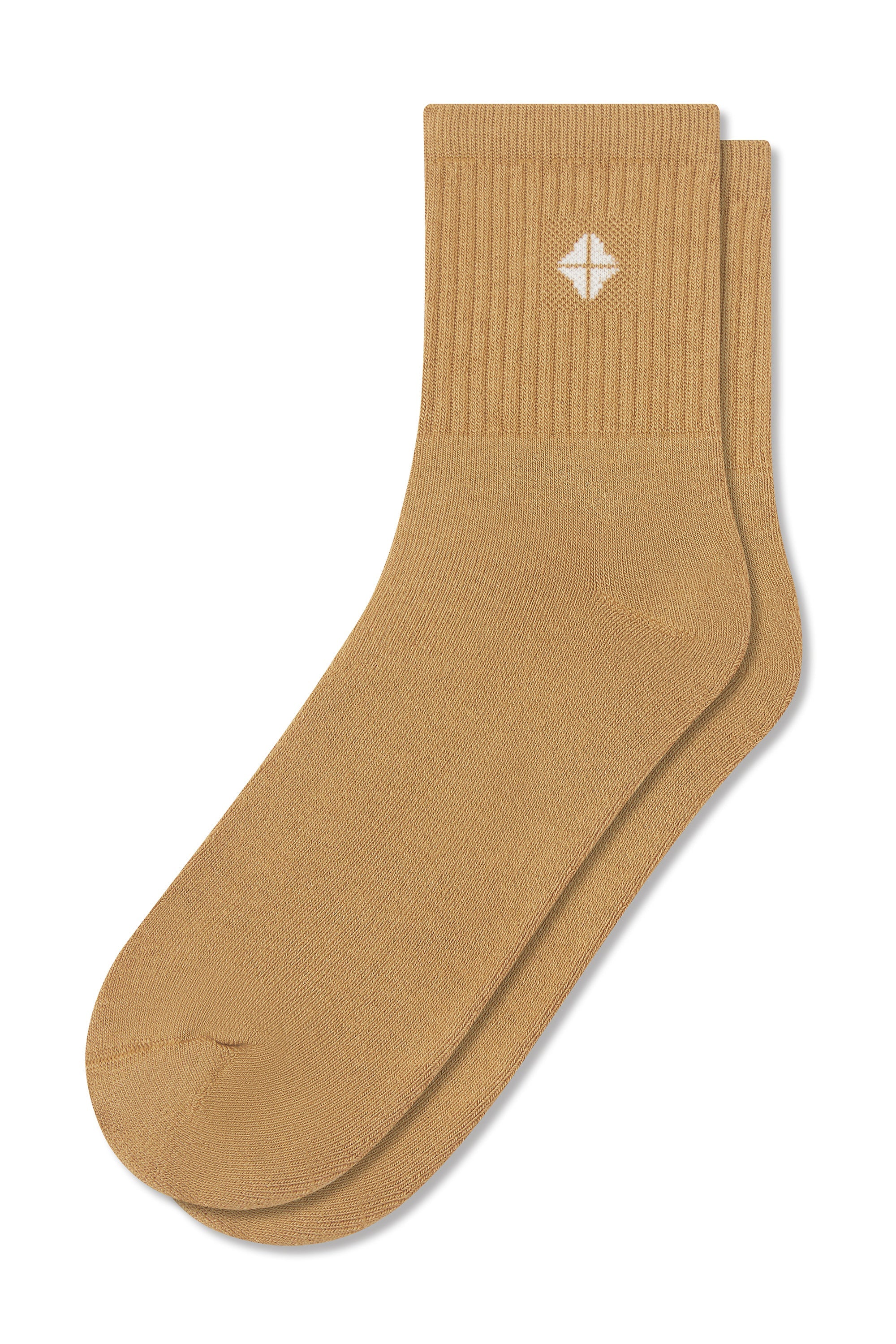 Adult Crew Socks in Ochre