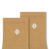 Adult Crew Socks in Ochre