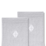 Adult Crew Socks in Storm close up on a white background.