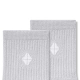 Adult Crew Socks in Storm close up on a white background.