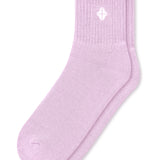 Adult Crew Socks in Thistle on a white background