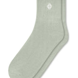 Adult Crew Socks in Thyme on a white background