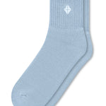 Adult Crew Socks in Breeze on a white background