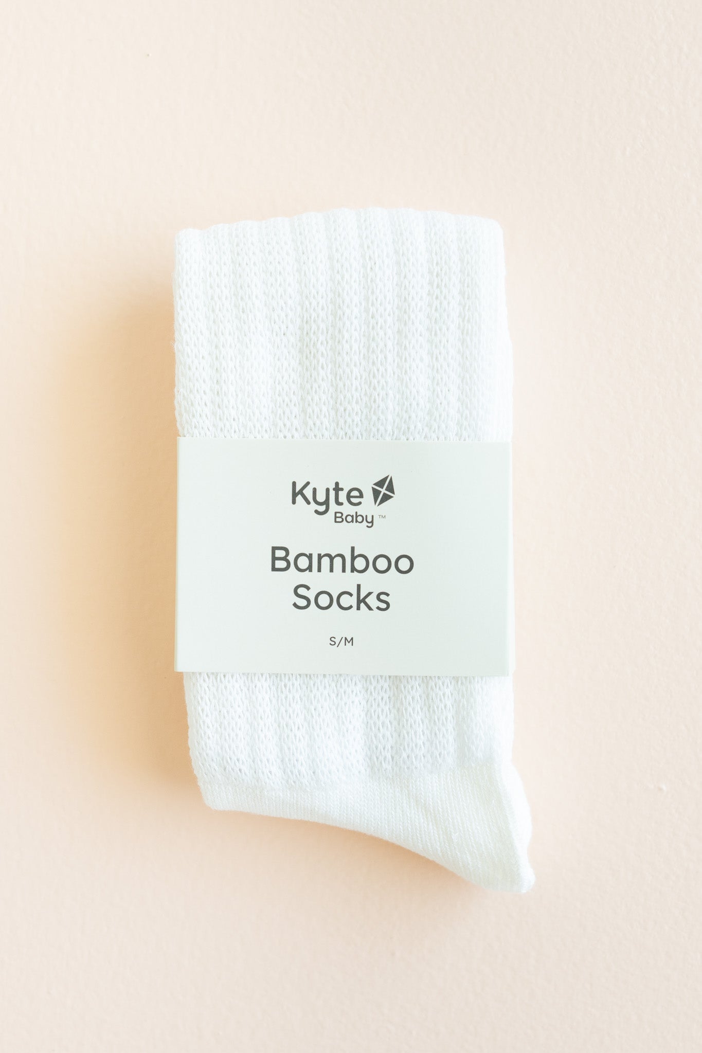 Kyte Scrunch Socks in Cloud in packaging