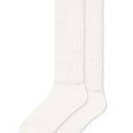 Adult Scrunch Socks in Cloud laying flat on a white background.