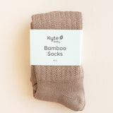 Adult Scrunch Socks in Latte