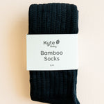 Kyte Scrunch Socks in Midnight in packaging