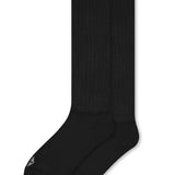 Adult Scrunch Socks in Midnight laying flat on a white background.
