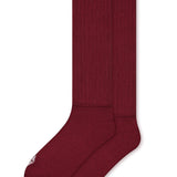Adult Scrunch Socks in Ruby on a white background