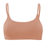 Front view of Women's Scoop Neck Bralette in Latte