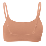 Back view of Women's Scoop Neck Bralette in Latte