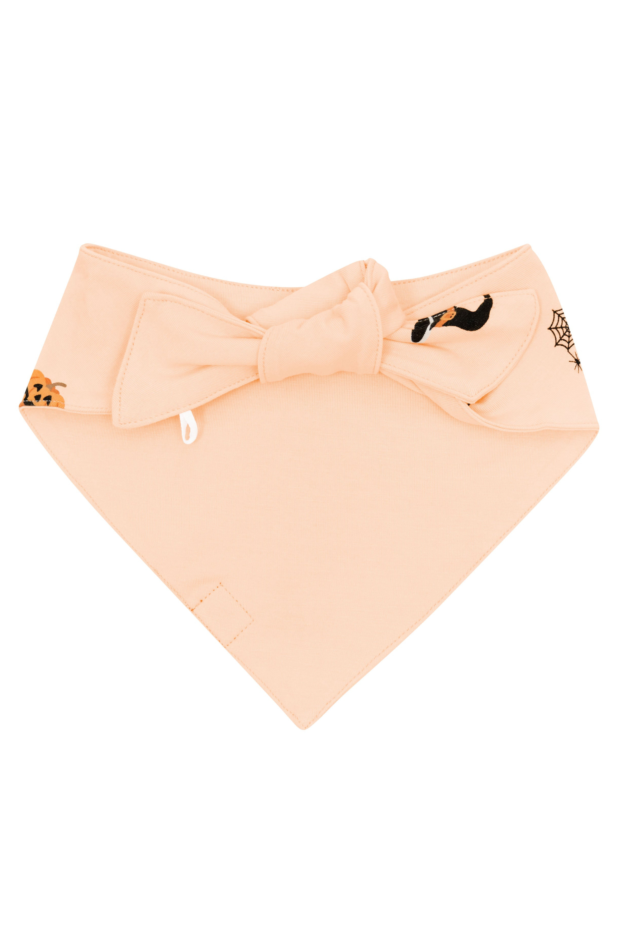 Back of a each-colored dog bandana showing adjustable tie