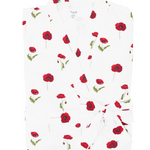 Women’s Lounge Robe in Cloud Poppies folded