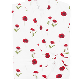 Women’s Lounge Robe in Cloud Poppies folded