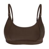  Women's Pumping Bra in Toffee on a white back groun d
