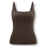 Women's Nursing Tank in Toffee on white background