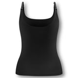 Back side of Women's Nursing Tank in Midnight on white background