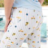 Close up of the back side of the Women's Lounge Pants in Amalfi Coast on a model 