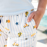 Close up of the pocket on the Women's Lounge Pants in Amalfi Coast