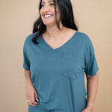 Women’s Relaxed Fit V-Neck in Atlantic
