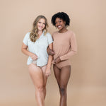 Women modeling the Women's Underwear in Bisque and Latte