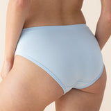 Model showcasing the back side of the Bamboo Women’s Underwear in Breeze