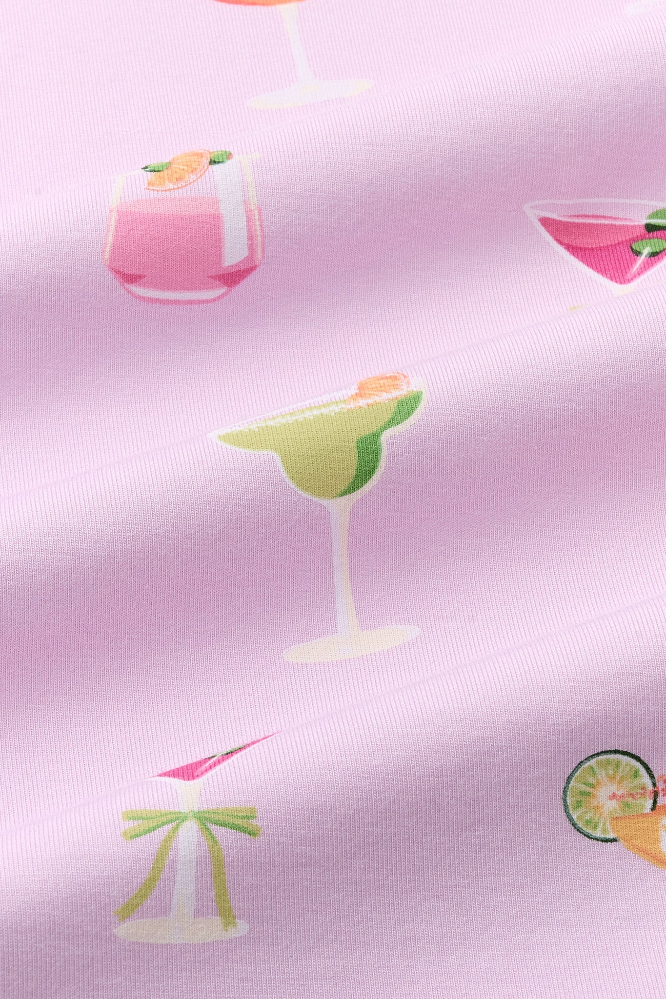 Close up of the fabric of the Kyte Living Exclusive print Cocktail